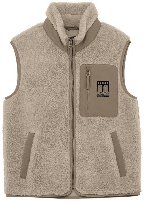Bodywarmer unisex ecosostenibile in sherpa